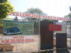 Trapézlemez raktárról